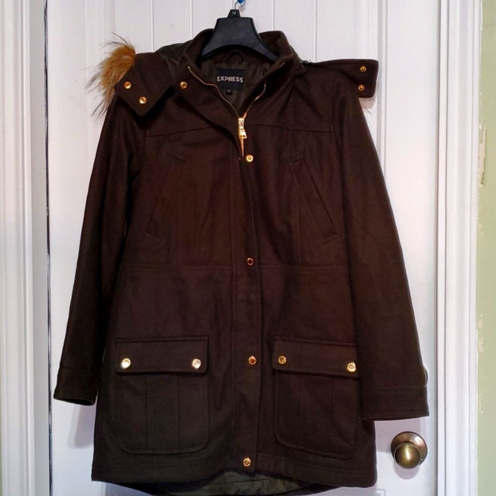 Express Jungle Green Jacket Size M